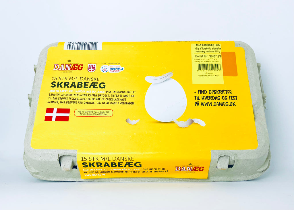 Danæg - 15 Skrabeæg M/L