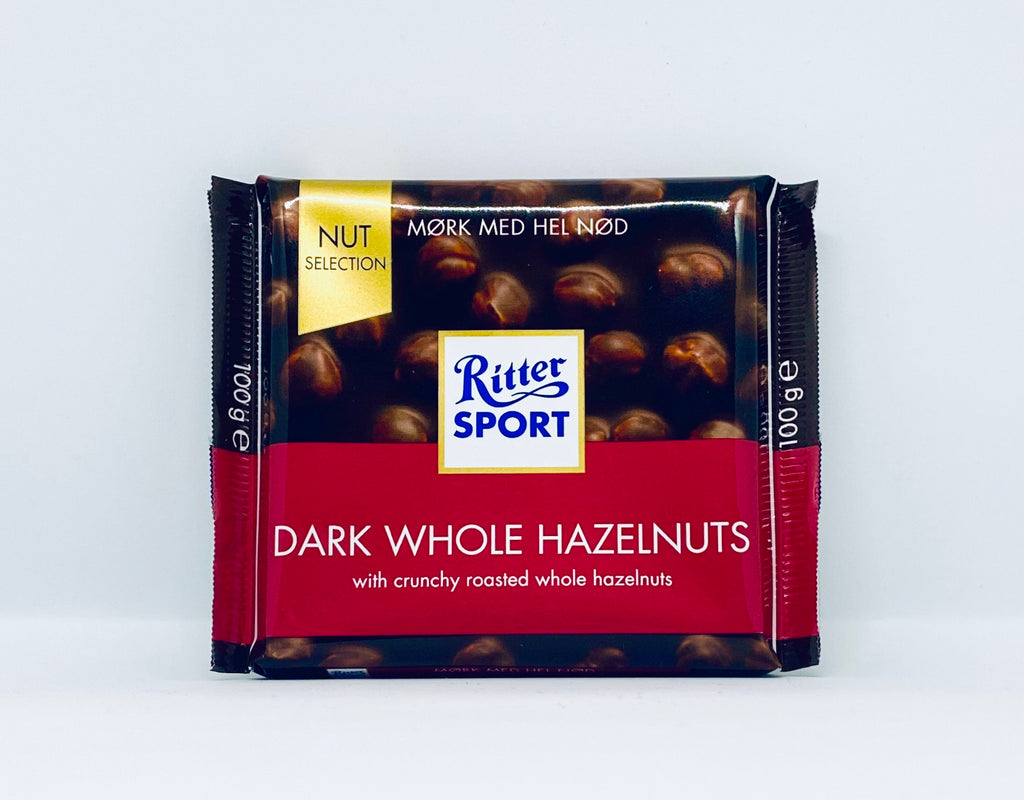 Ritter Sport - Mørk med Hel Nød 100g