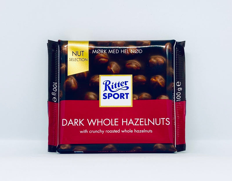Ritter Sport - Mørk med Hel Nød 100g