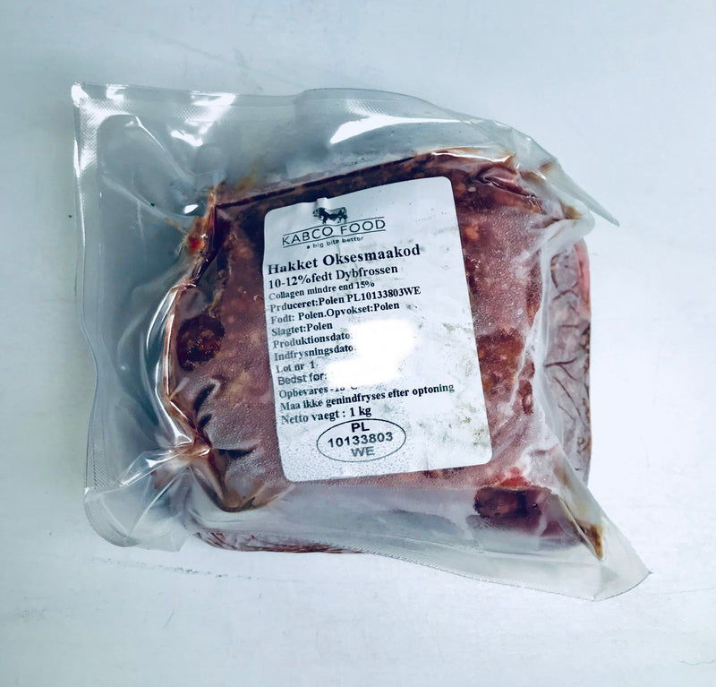 Hakket Oksekød 1kg - Kabco Food (Qerisut - Frost)