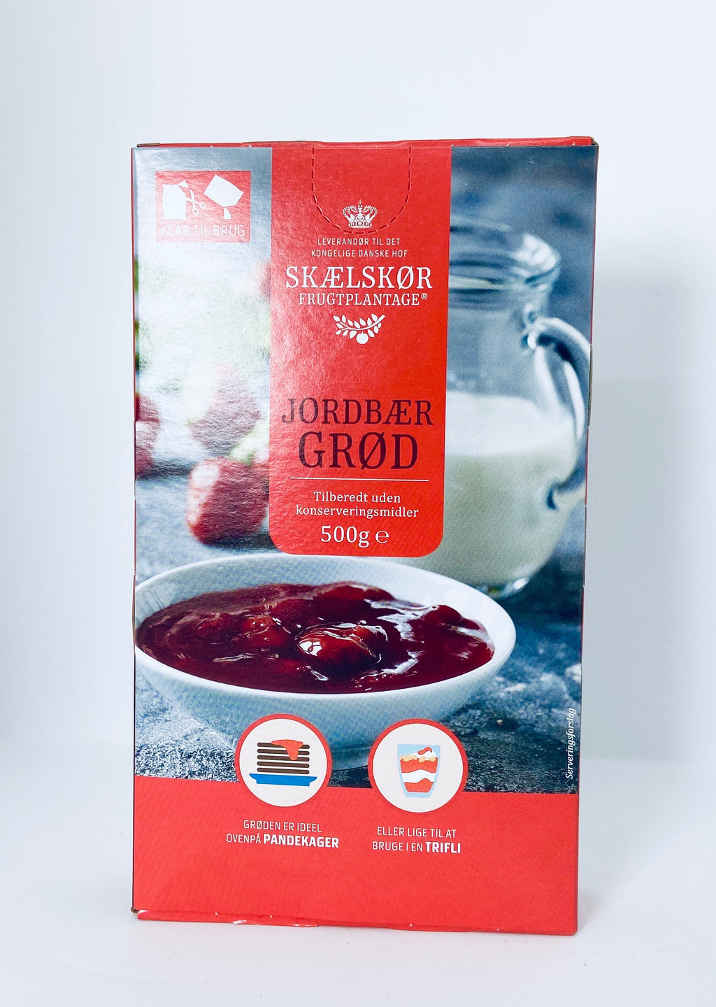 Jordbærgrød 500g - Skælskør