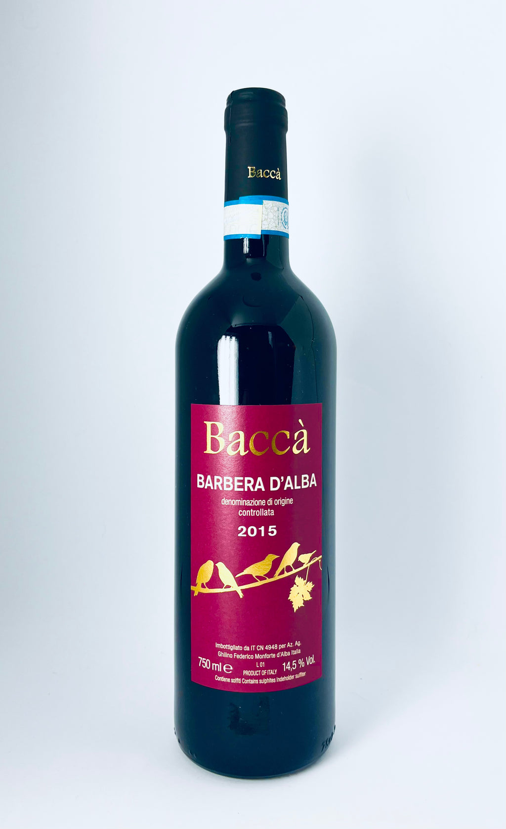 Baccá Vini - Barbera d'Alba, 2015, 14,5%, 75cl