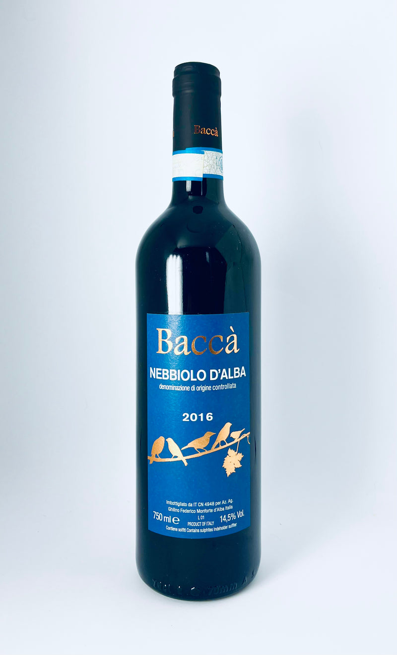 Baccá Vini - Nebbiolo D'Alba, 2016, 14,5%, 75cl