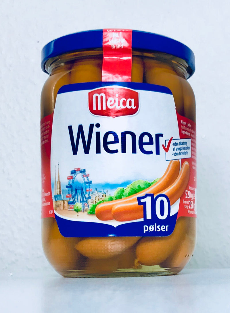 Wiener 10 pølser - Meica 520g/250g