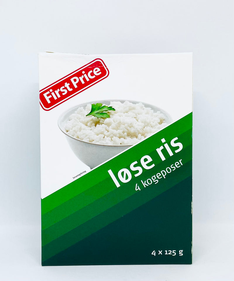 Løse ris i kogeposer 4x125g - First Price