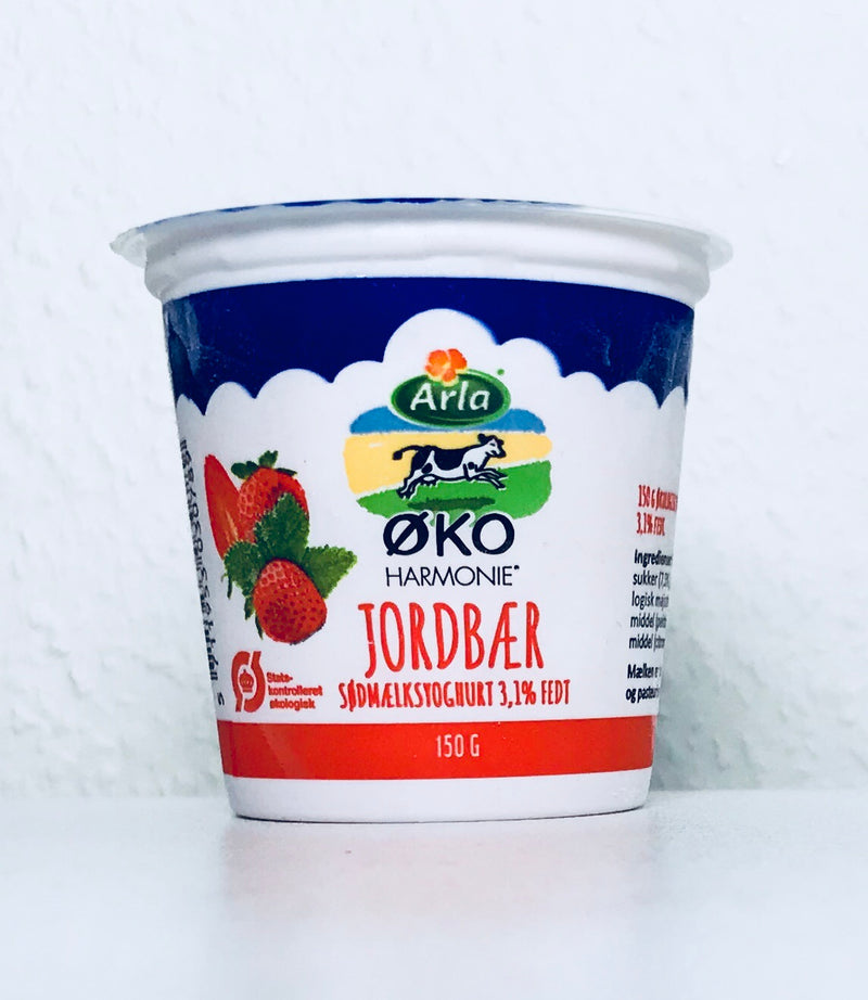 Arla - Sødmælksyoghurt - Jordbær 150g (Qerisut - Frost)