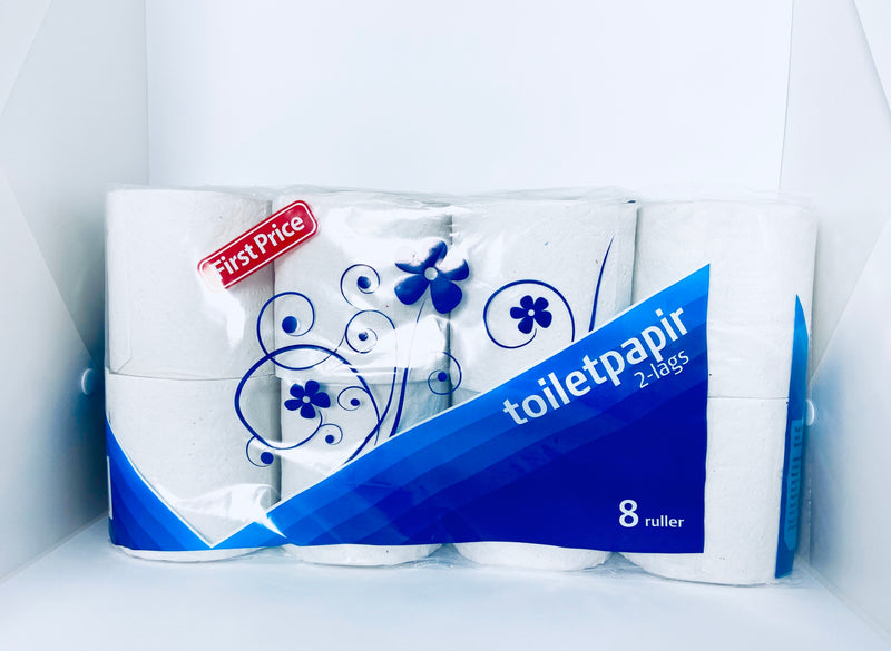 Toiletpapir 8 ruller - First Price
