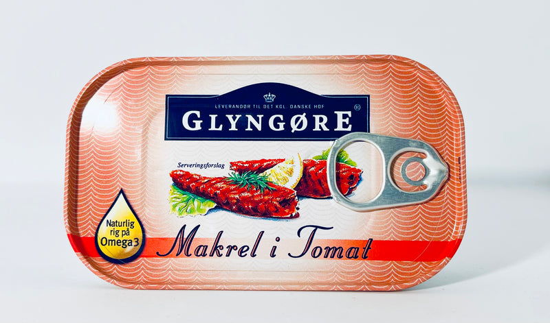 Makrelfilet i tomat 125g - Glyngøre